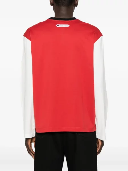 Tricou Lanvin cu motiv cu inimi lung roșu