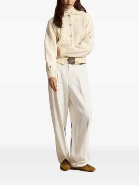 Căciulă Polo Ralph Lauren din cașmir alb