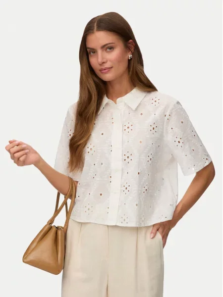 VERO MODA Bluză VMELIZA' alb