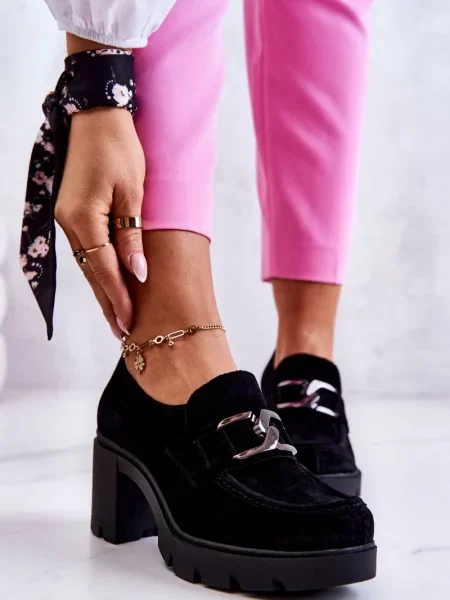 Elegantní polobotky Lemar černé