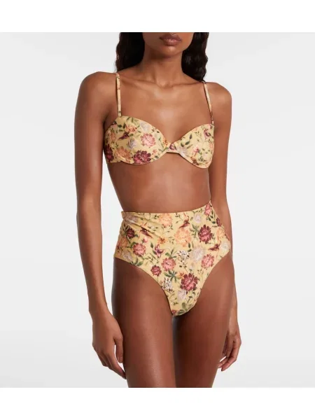 Kvetinové bikiny Agua By Agua Bendita žltá