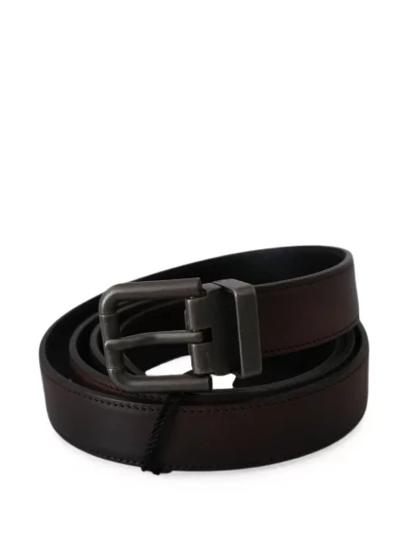 Cu centură reversibil curea Dolce & Gabbana din piele maro