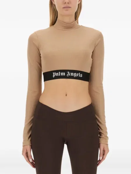 Decupat top Palm Angels cu autograf