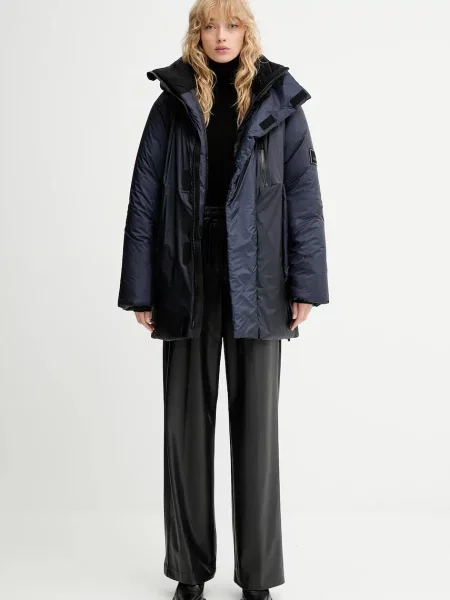 Rains kurtka Torna Insulated Long Jacket zimowa granatowy