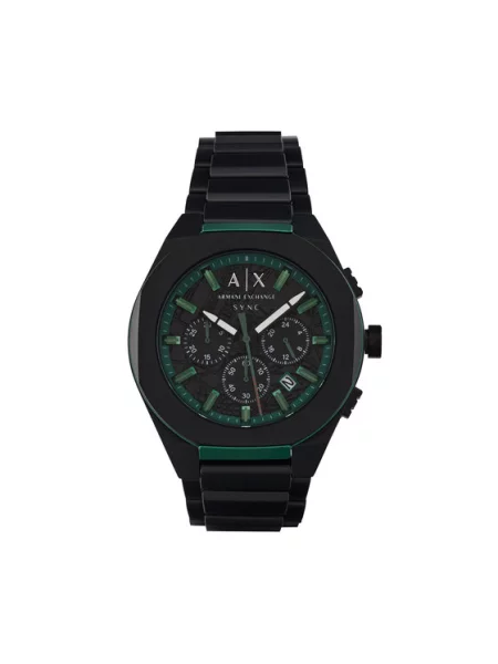 ARMANI EXCHANGE Analógové hodinky SYNC zelená čierna