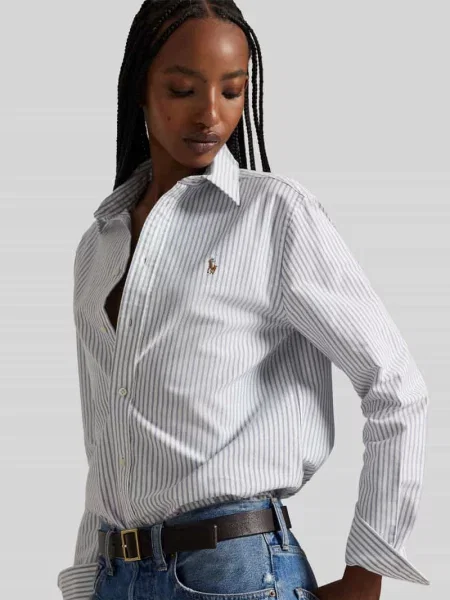 Koszula Polo Ralph Lauren z logo niebieska