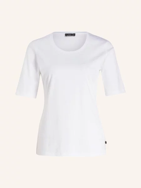 Van Laack T-Shirt weiss biała