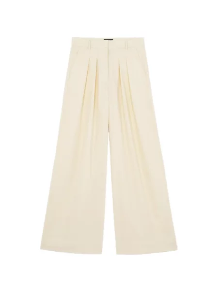 Pantaloni palazzo Bompard plisat
