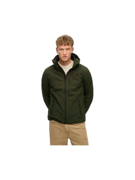 Geacă Superdry softshell verde