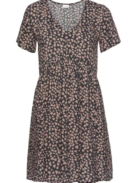LASCANA Rochie de vară bej negru