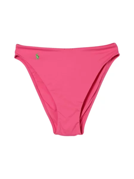 Bikini Polo Ralph Lauren z wysoką talią różowe