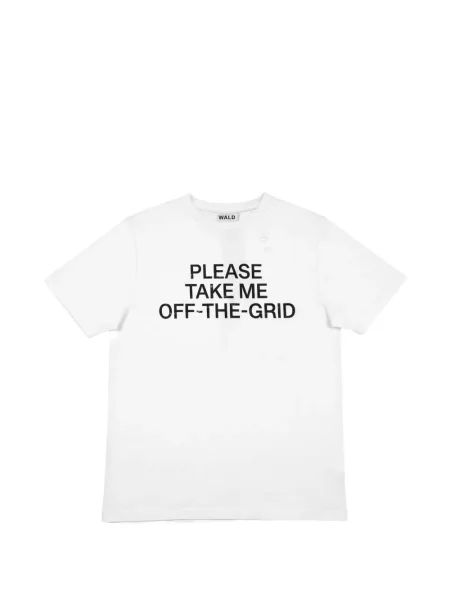 Tricou Wald zdrențuiți alb