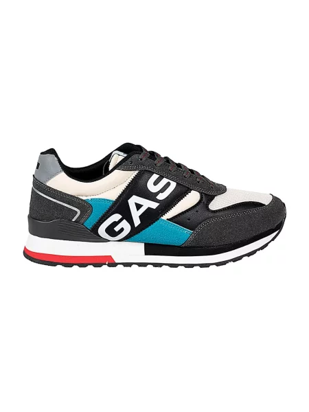 Sneakersy Gas skórzane szare