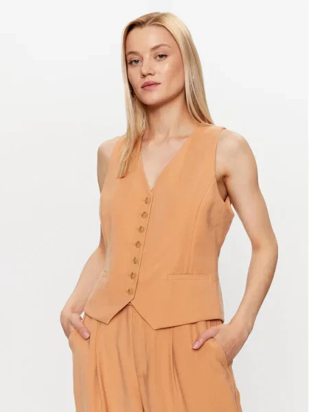 DKNY Vestă elegantă portocaliu
