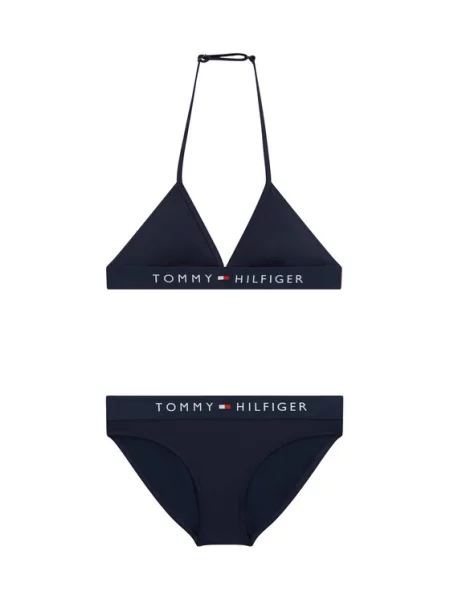 Tommy Hilfiger Maudymosi kostiumėlis Tamsiai mėlyna