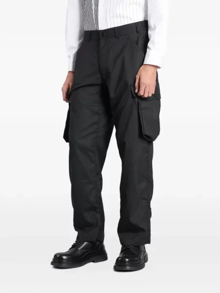 Pantaloni cargo Comme Des Garçons Shirt cu dungi negru