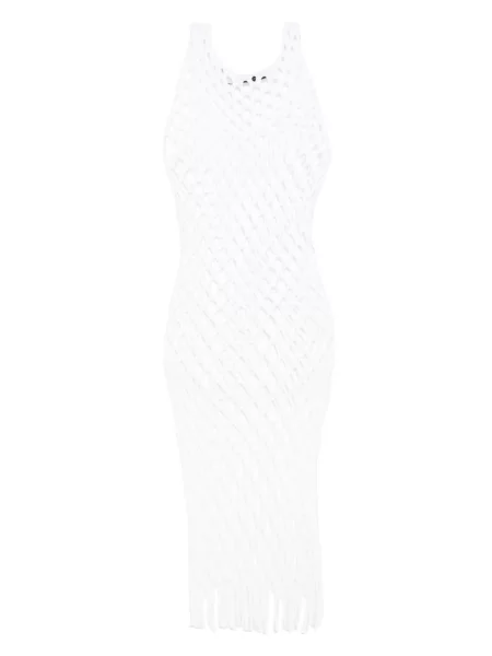 Rochie Christopher Esber tricotate de costum alb