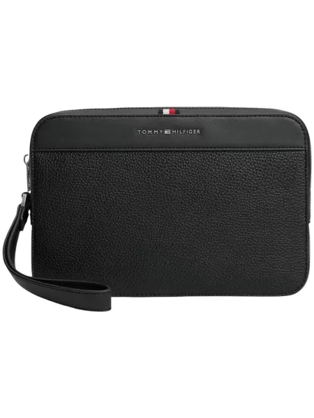 TOMMY HILFIGER Geantă de umăr CENTRAL' negru