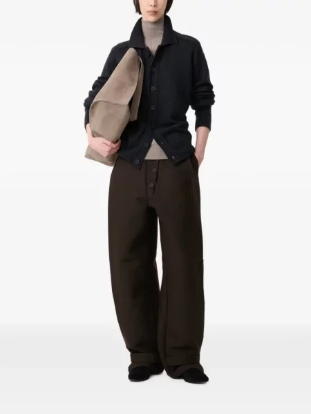 Cu centură pantaloni Studio Nicholson maro