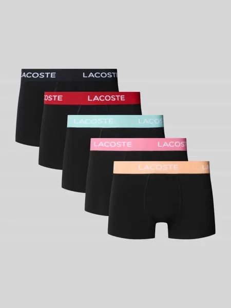 Obcisłe bokserki z mieszanka bawełny w Lacoste czarne