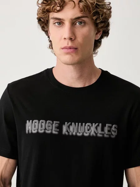 Moose Knuckles Póló Shadow Logo fekete