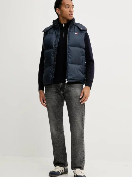 Tommy Jeans bezrękawnik puchowy granatowy zimowy
