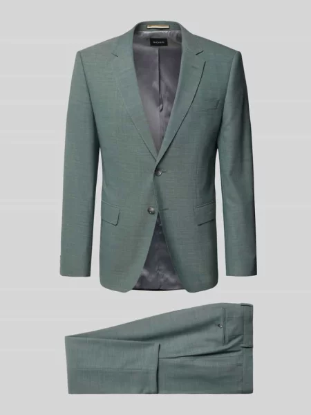 Garnitur o kroju slim fit z mieszanki żywej wełny model Boss