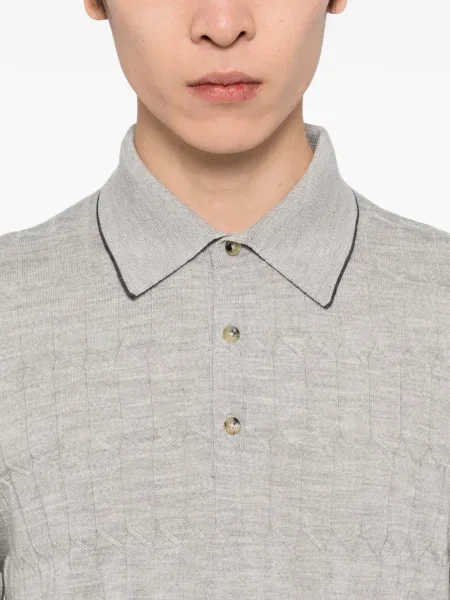 Polo Svevo tricotate gri