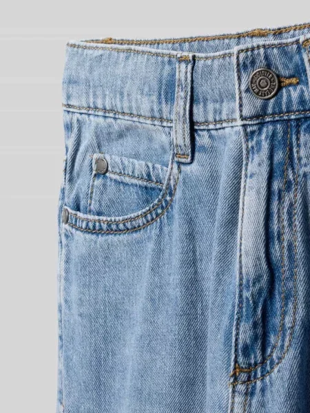 Szorty jeansowe skater z szerokimi nogawkami z czystej bawełny S.oliver Red Label niebieskie