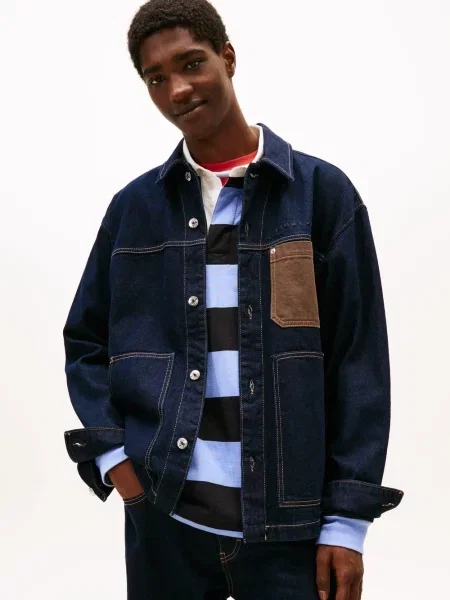 Kurtka jeansowa Tommy Jeans niebieska