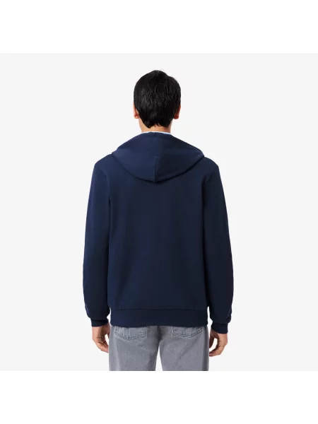 Lacoste Bluza Polarowa Classic Fit Zapinana Na Błyskawiczny niebieski