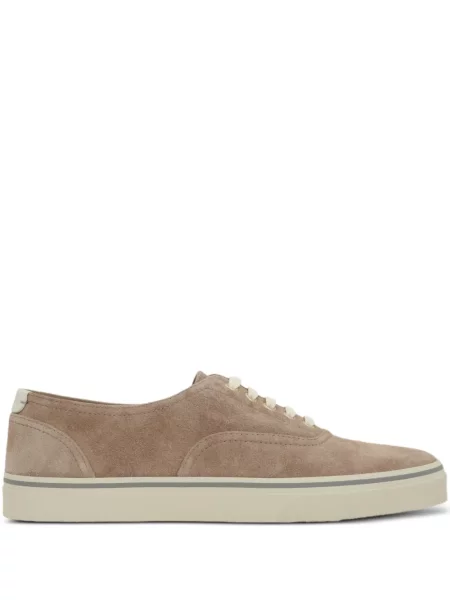 Sneakerși Brunello Cucinelli cu șireturi din dantelă