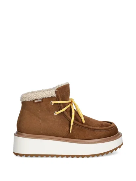 Botine Love Moschino cu platformă maro