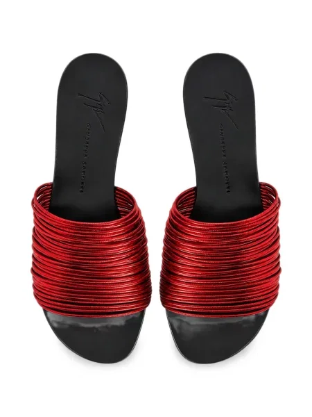 Sandale Giuseppe Zanotti din piele roșu
