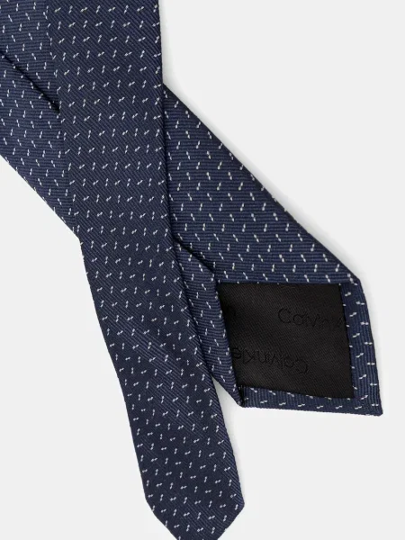 Calvin Klein cravată de mătase albastru
