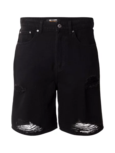 Only & Sons Džíny ONSFADE džínovina černá