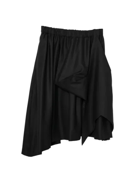 Fustă Noir Kei Ninomiya asimetrică negru