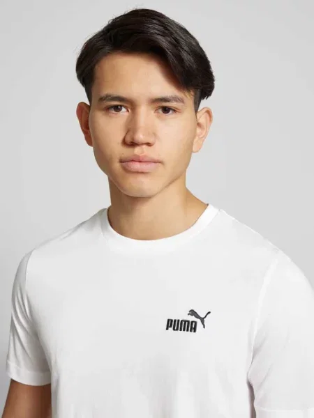 PUMA koszulka Essentials z małym logo No. 1 Odzież S biały