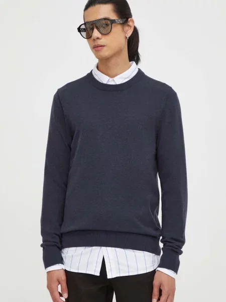 Pulover s primesjo volne Marc O'Polo mornarsko modra