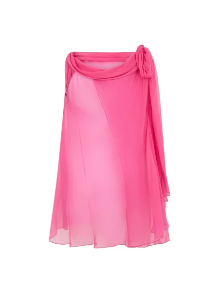 Top Alberta Ferretti drapowany różowy