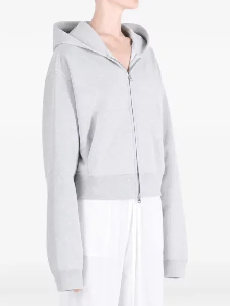 Decupat hanorac cu glugă Alexander Wang gri
