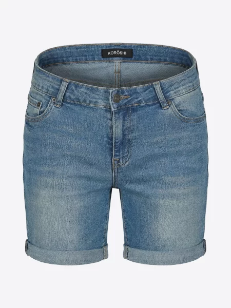KOROSHI Jeans denim albastru