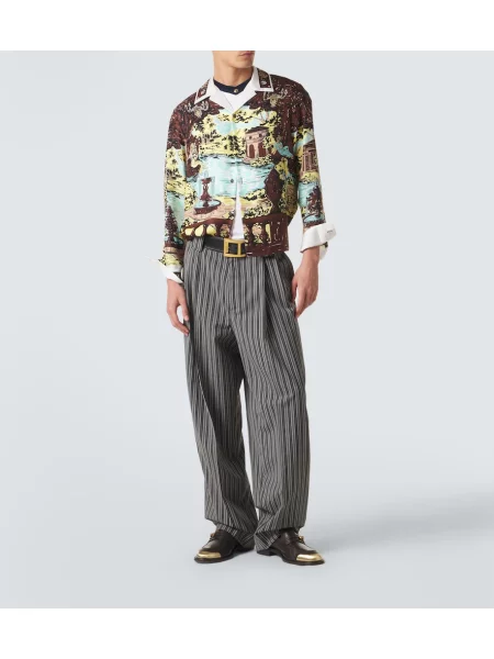 Tricou Versace din jerseu alb