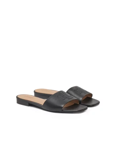 Klapki LAUREN RALPH LAUREN czarne