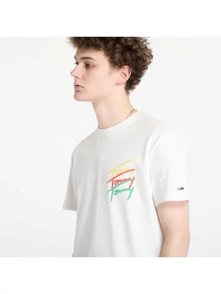 Koszulka Tommy Jeans beżowa