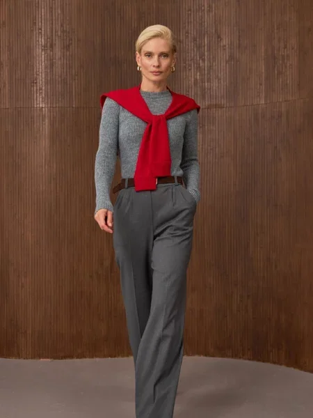 Джемпер TrikoBakh вовна/поліестер сірий