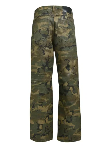 Pantaloni Breath cu model camuflaj verde