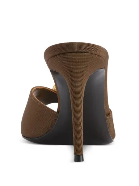 Brosa Giuseppe Zanotti cu imprimeu geometric maro
