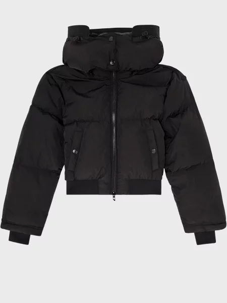 Короткий пуховик Diesel чорний