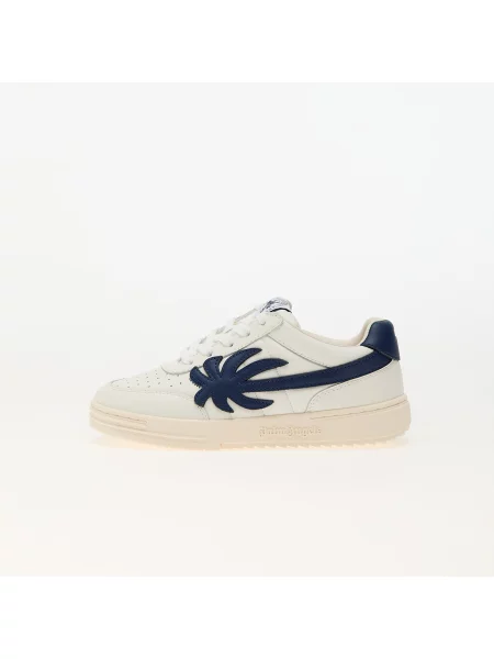 Sneakers Palm Angels Kids Palm Beach University Calf Sn White Blue EUR 35 fehér